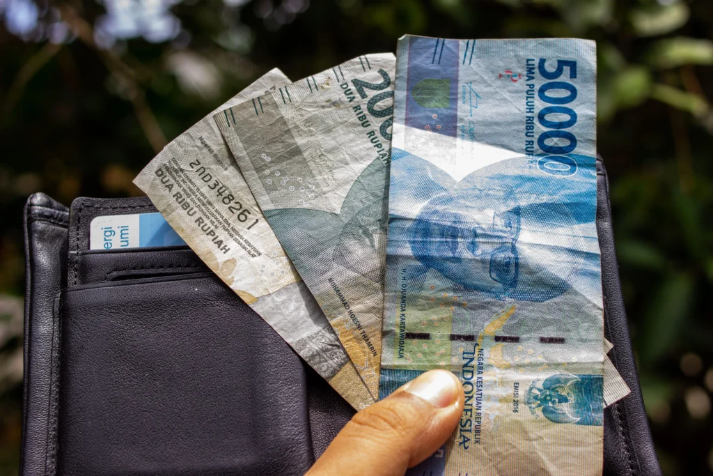 Bali money Indonesian rupiah cash ATM