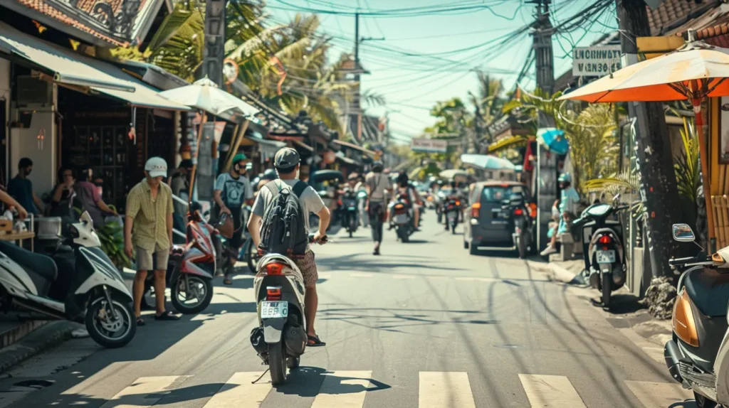 Bali safety petty theft phone snatching busy street