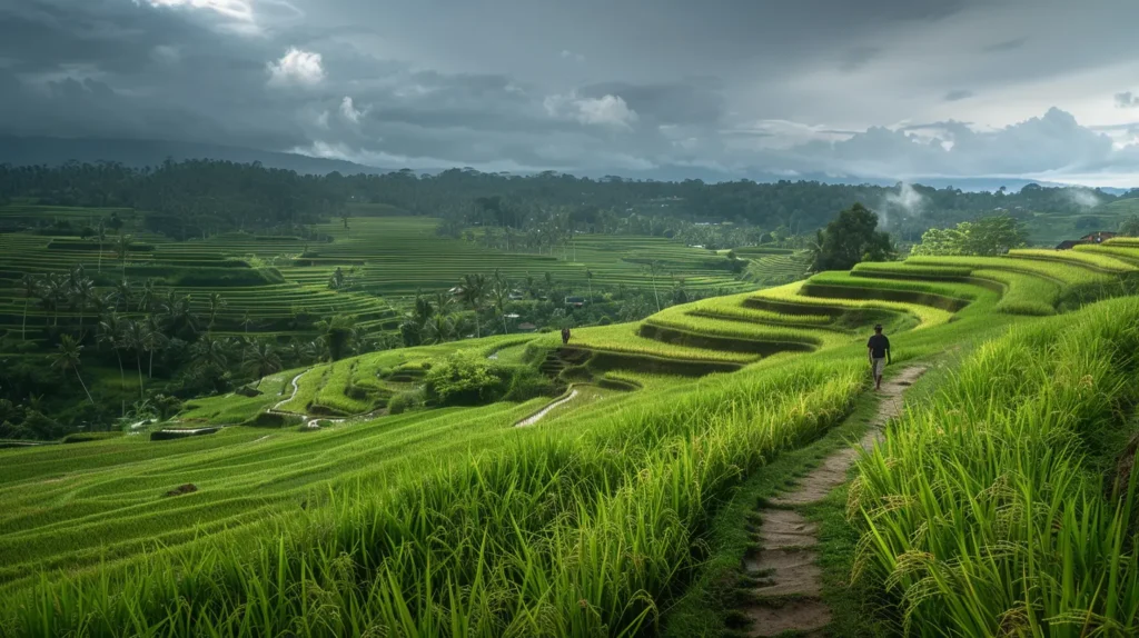 Jatiluwih rice terrace Bali UNESCO wide green