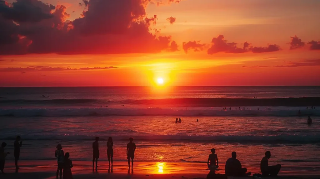 Seminyak Beach sunset Bali best spot