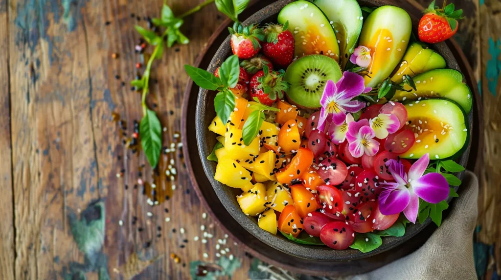 healthy plant-based retreat food Bali bowl